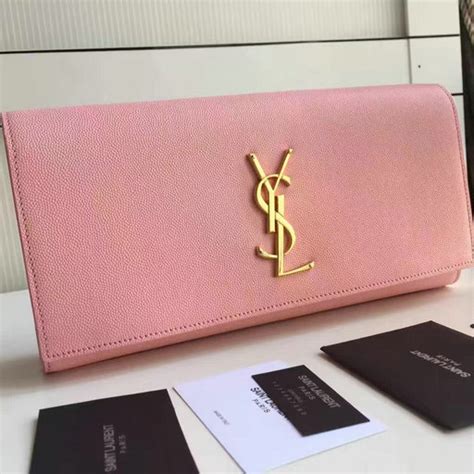 ysl monogram clutch pink|ysl monogram clutch sale.